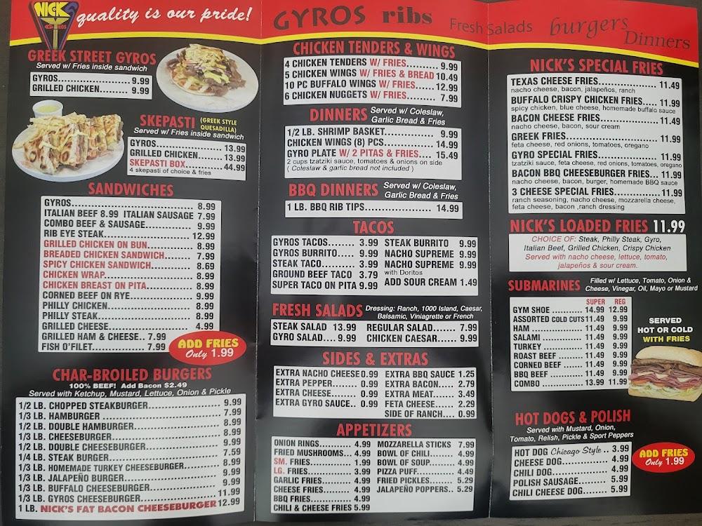 Nick's Gyros Menu image 3